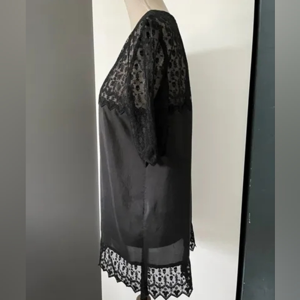 THE KOOPLES | $139 Lace Skull Silk Top - Picture 5 of 7